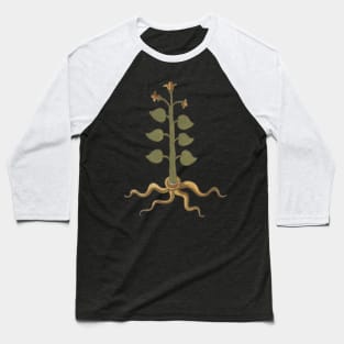 Spiritual Plant Herbal Medieval Plant Lover Romantic Art Baseball T-Shirt